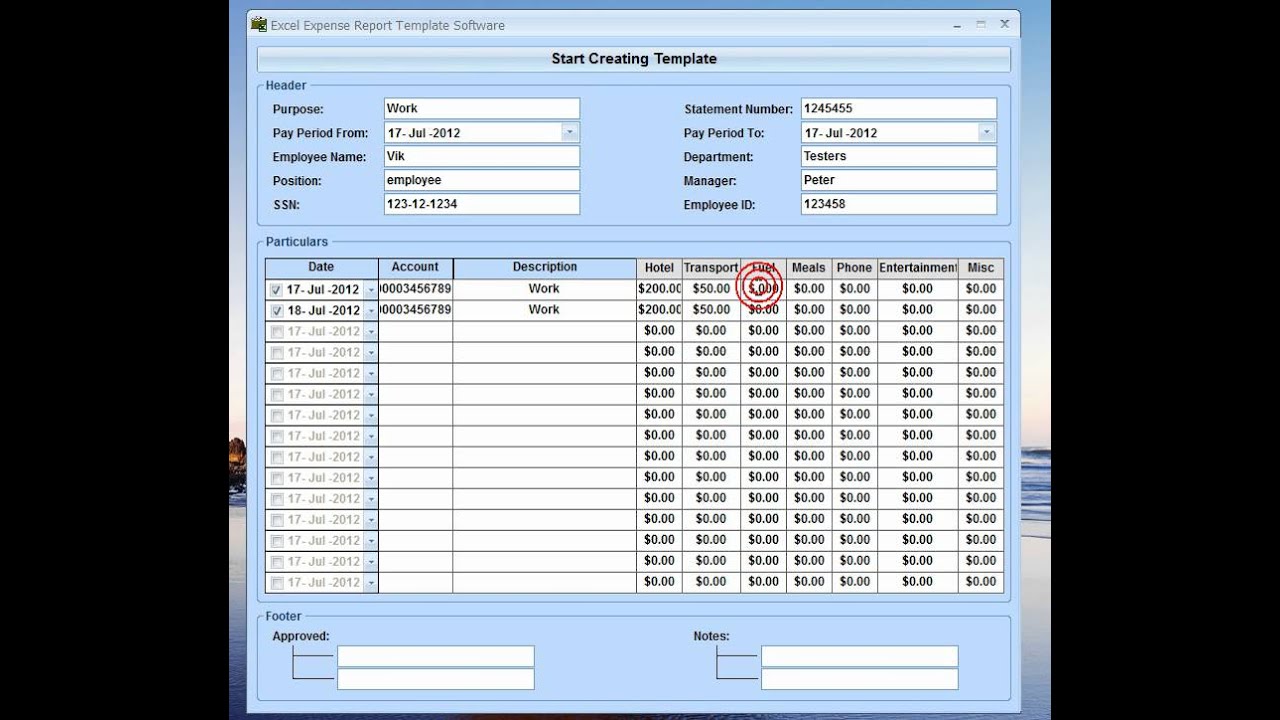 Expense report software for mac free